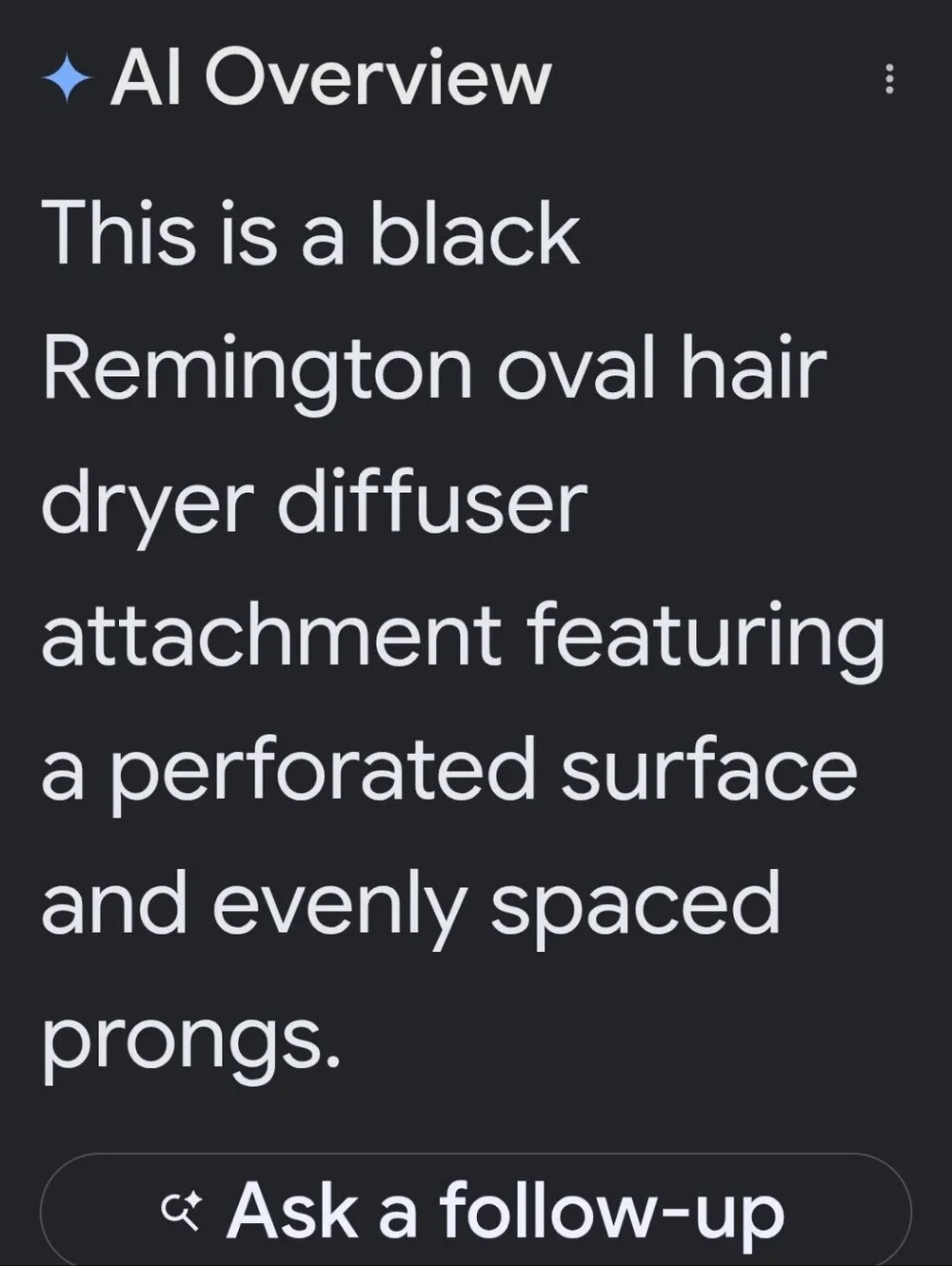 Remington Diffuser For Wet To Dry Hair Belongs To A Pro Wet 2S style Hair Dryer